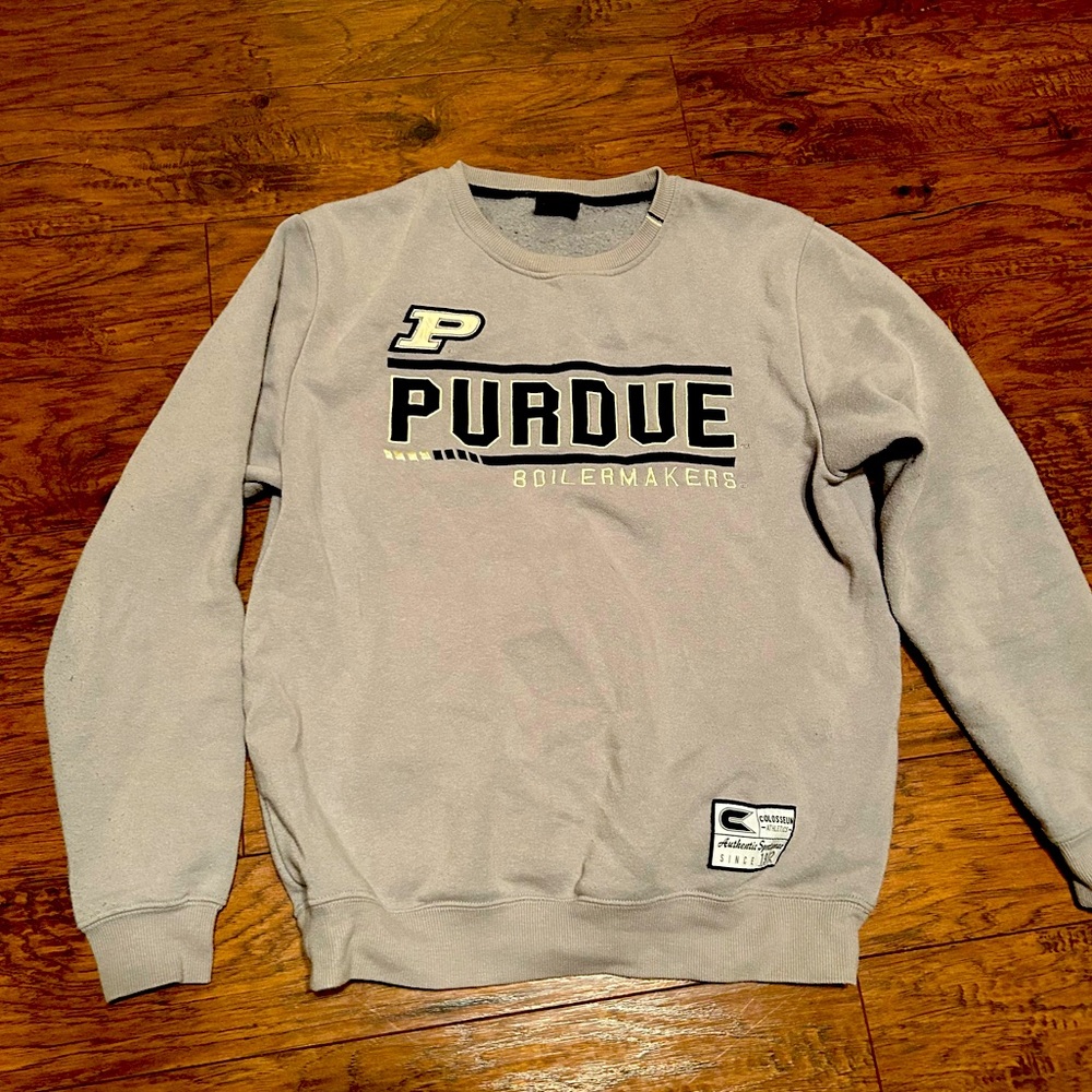 Purdue Crewneck Sweater - Gray